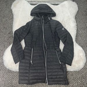 Gray Michael Kors down parka